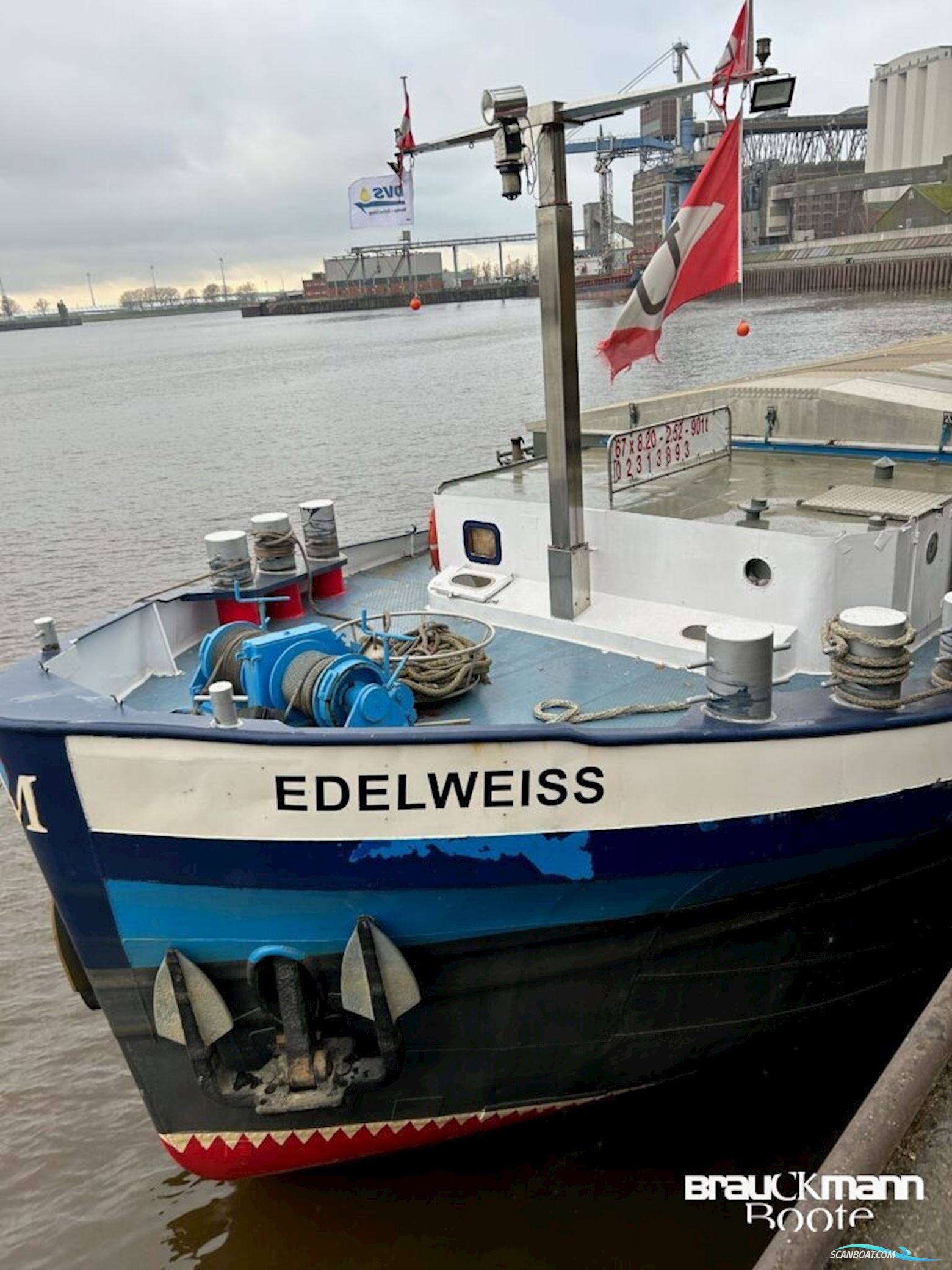 Schiffswerft Haßmersheim am Neckar Edelweiss Bådtype ej oplyst 1958, med Volvo Penta motor, Tyskland