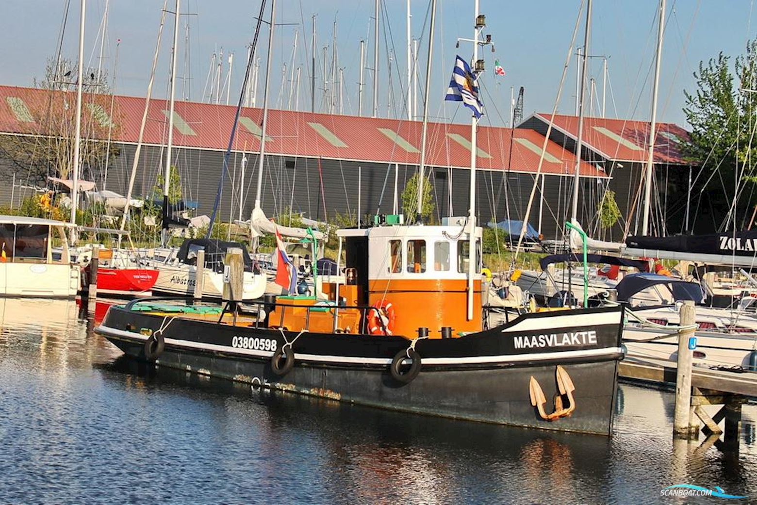 Tugboat Motorship Bådtype ej oplyst 1912, med Kromhout motor, Holland