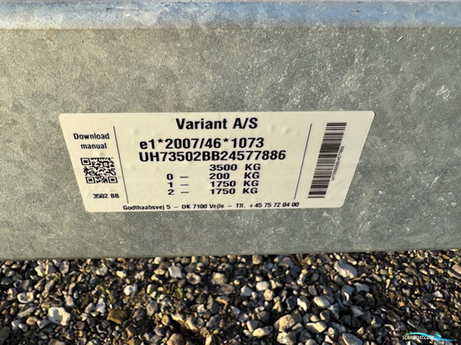 Variant 3500 KG Bådtrailer