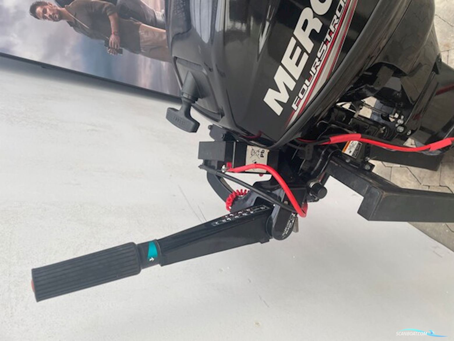 15 hk Mercury 4 takt MLH med el-start og batteri.