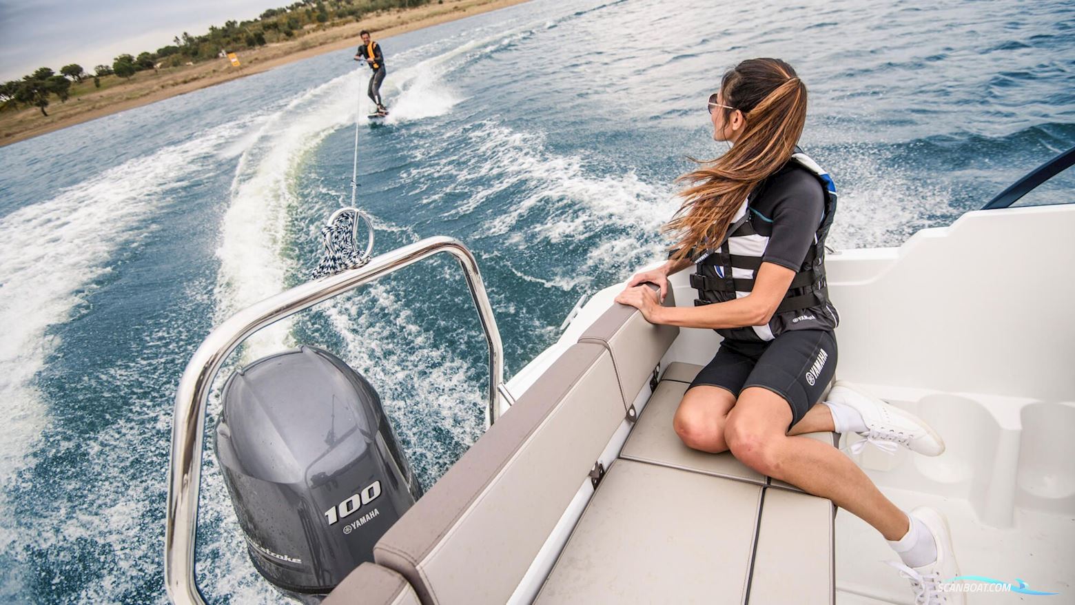 Yamaha 100 HK - Fjernbetjent, Elektronisk Start, Powertrim