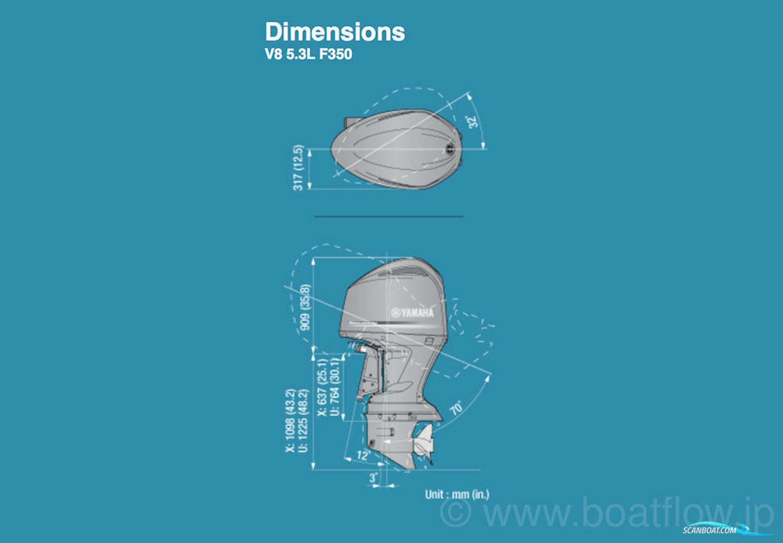 Yamaha F350Aetx V8 Efi