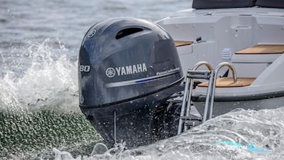 Yamaha F80LB Båtmotor 2025, med Yamaha F80LB motor, Danmark