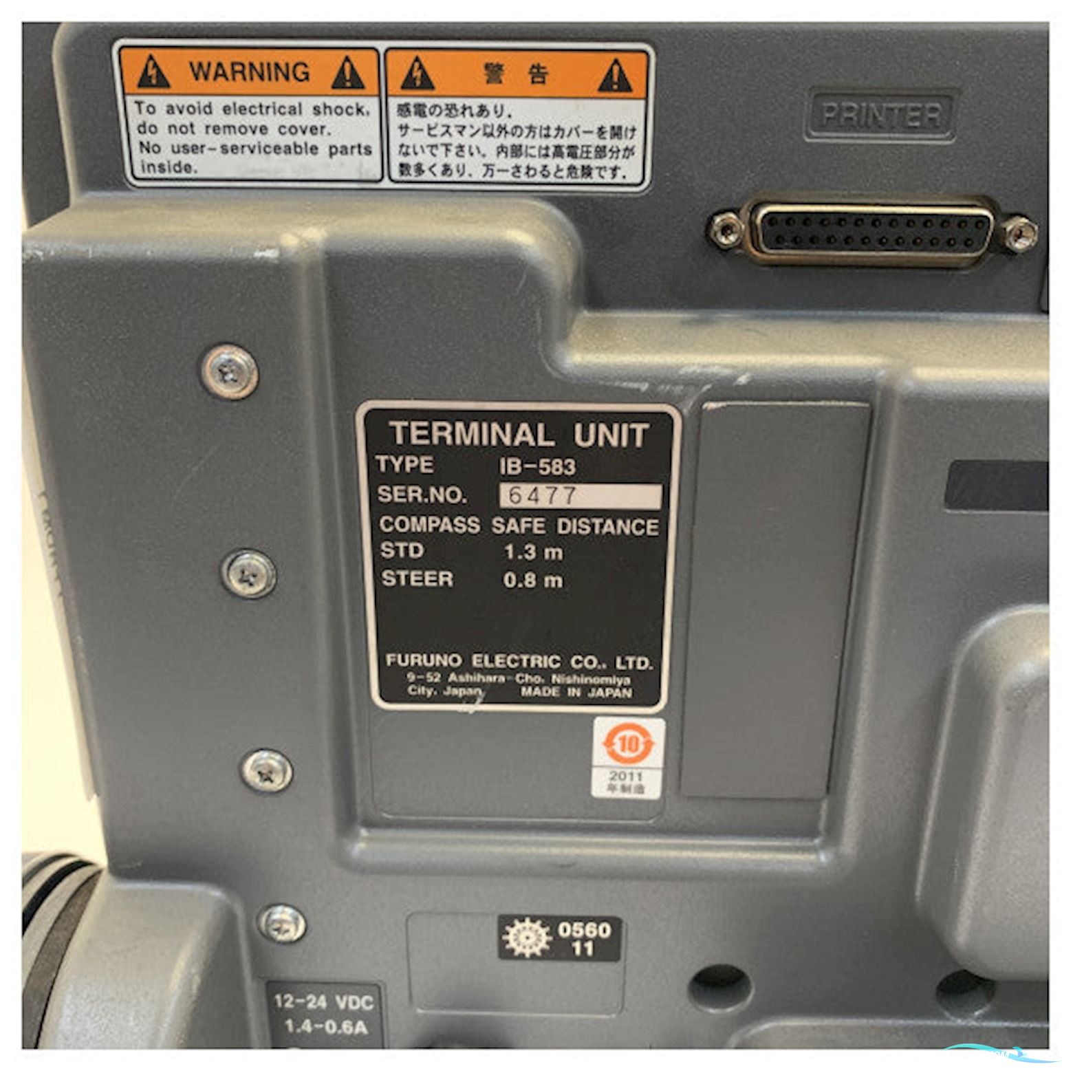 Furuno IB-583 NBDP Terminal Marine Communication Unit - Used