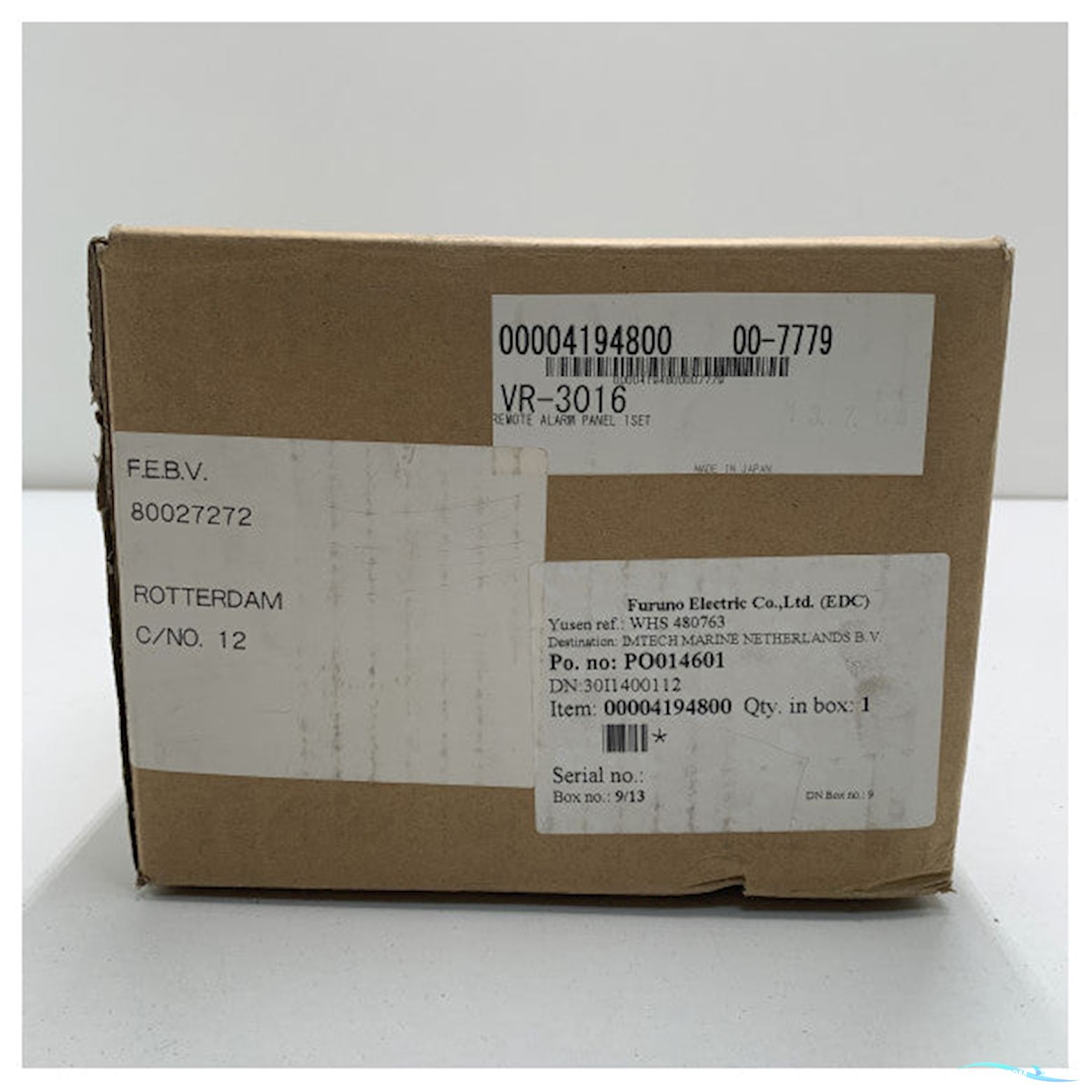 Furuno VDR remote alarm panel - VR-3016