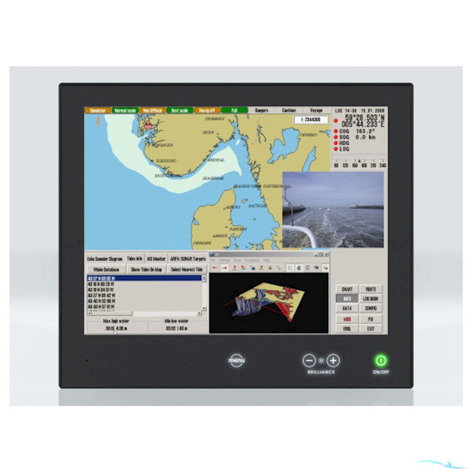 Hatteland HD 15T22 15 inch touchscreen marine navigation monitor Båtsutrustning 2025, Holland