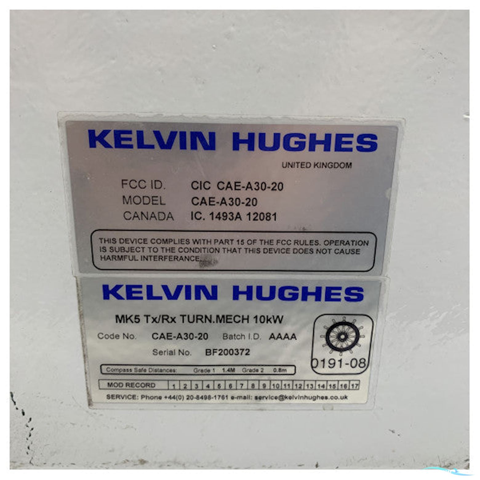 Kelvin Hughes MK5 X-band Radar Turning Pedestal CAE-A30-22 - 10 kW