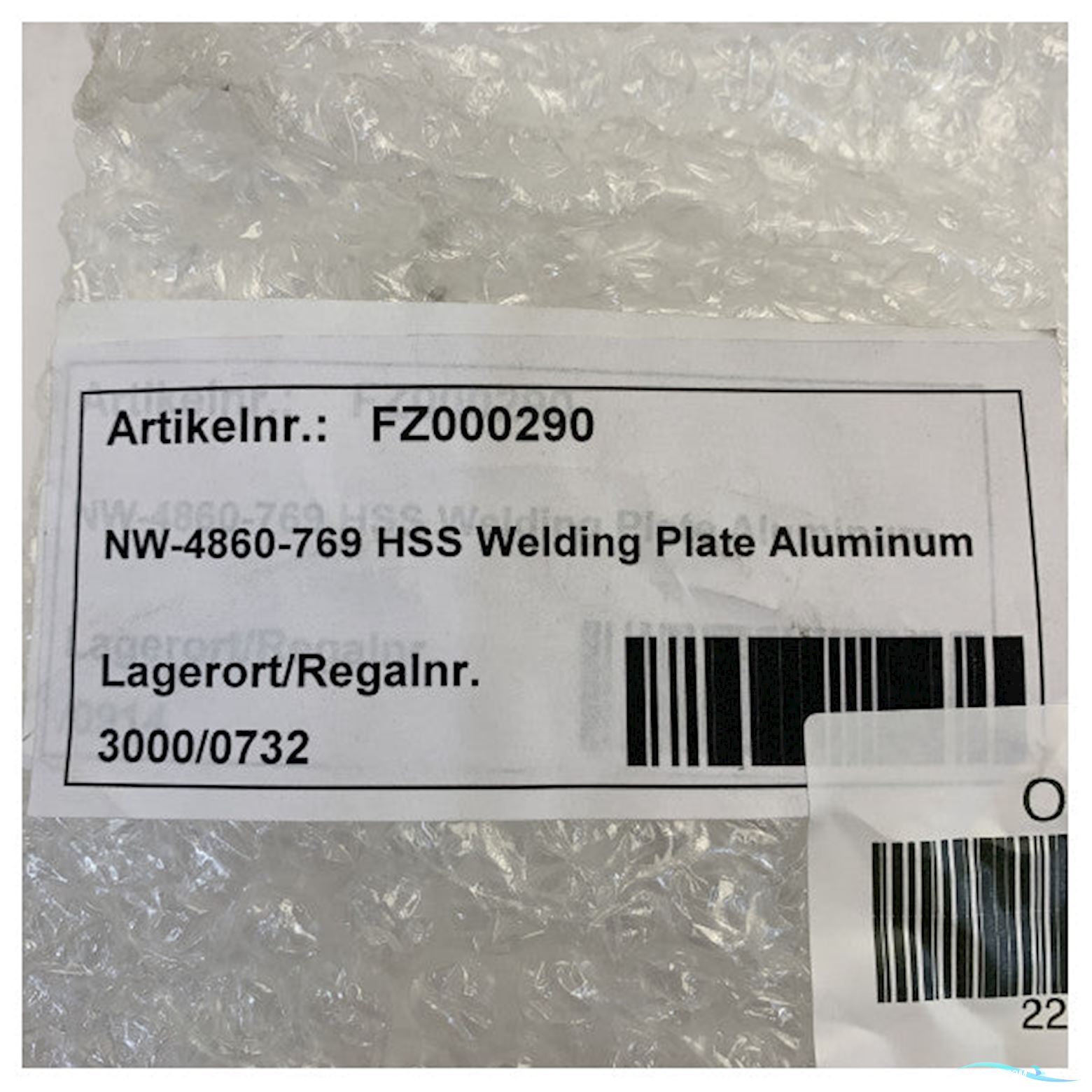 Onbekend Netwave NW-4860-769 Aluminium Welding Plate For Vdr Systems