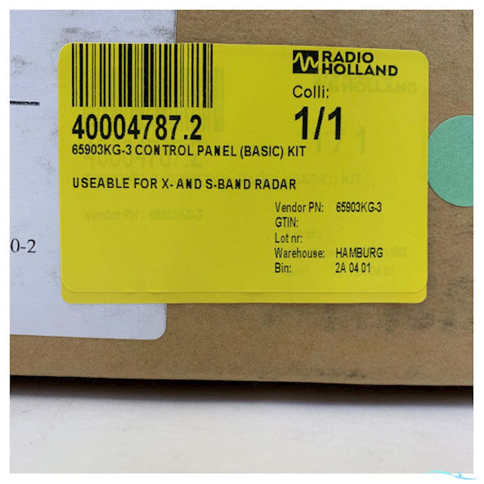 Onbekend Northrop Sperry Radar Control Panel for X-Band and S-Band Systems - 65903KG-3