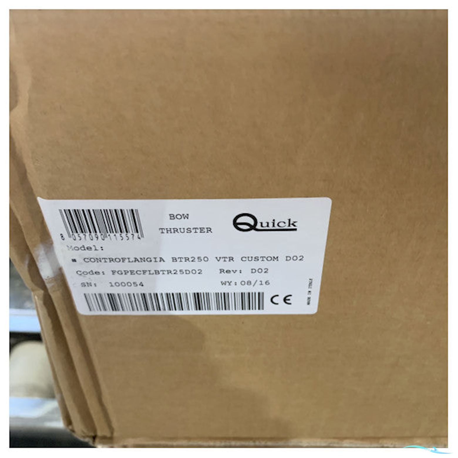 Quick BTQR240-140 GRP Bowthruster Build-In Flange