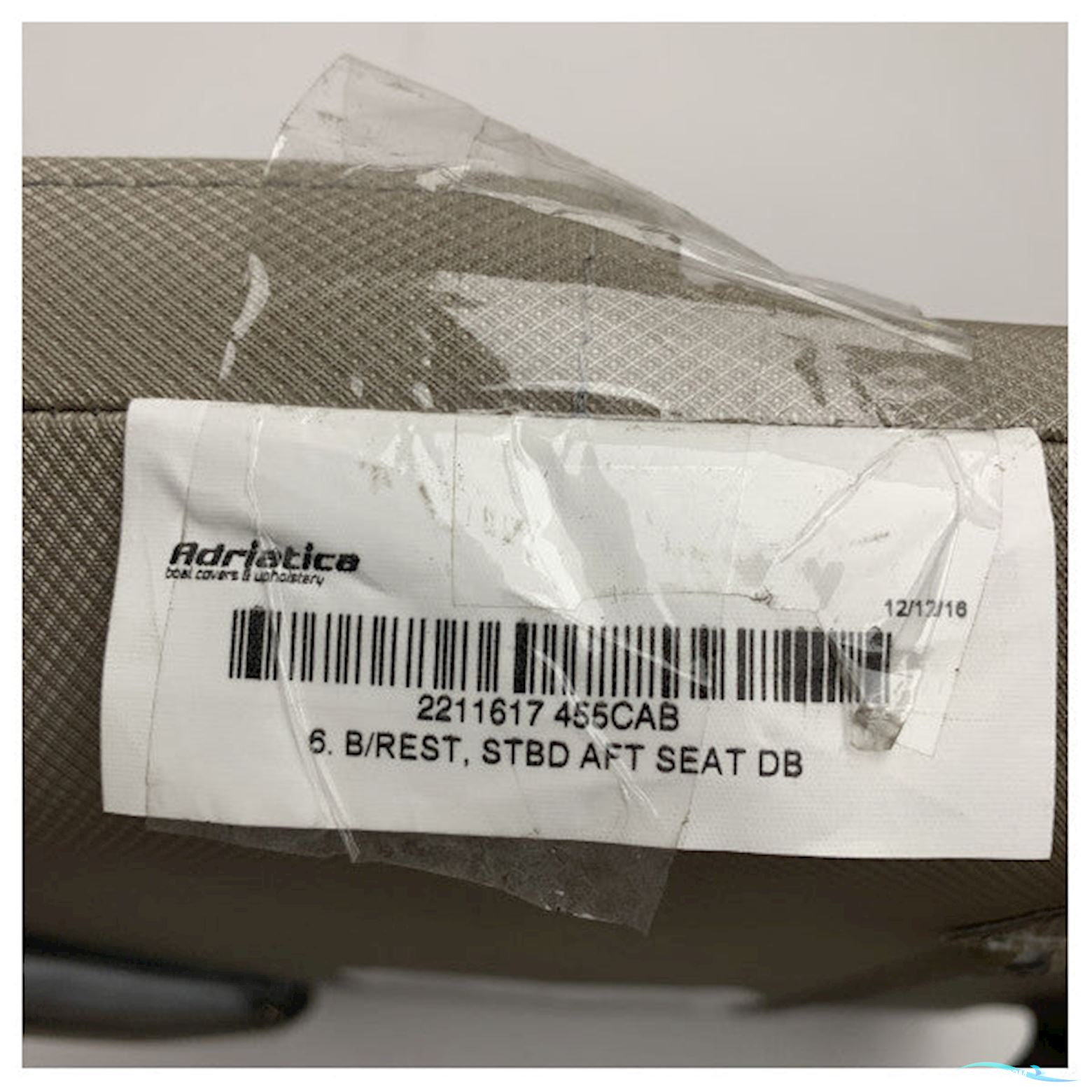 Quicksilver 455 Cabin Backrest Cushion For Starboard Side Aft Seat - 2211617PA-16