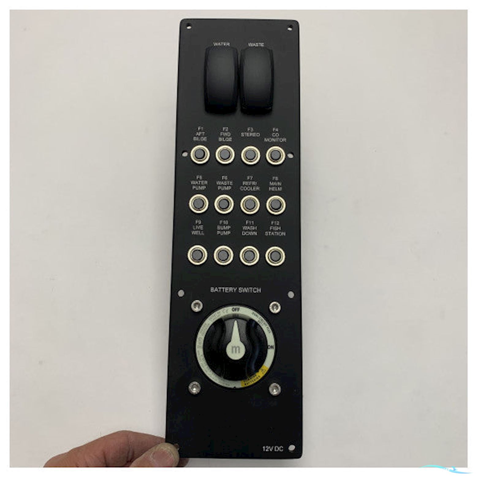 Quicksilver Marine Single Engine Control Panel With Battery Switch - 12V DC Boat Electrical System Båtsutrustning 2025, Holland