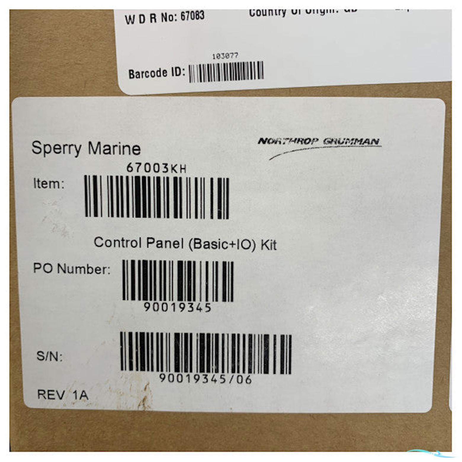 Sperry Marine Control Panel with Trackball - 67003KH