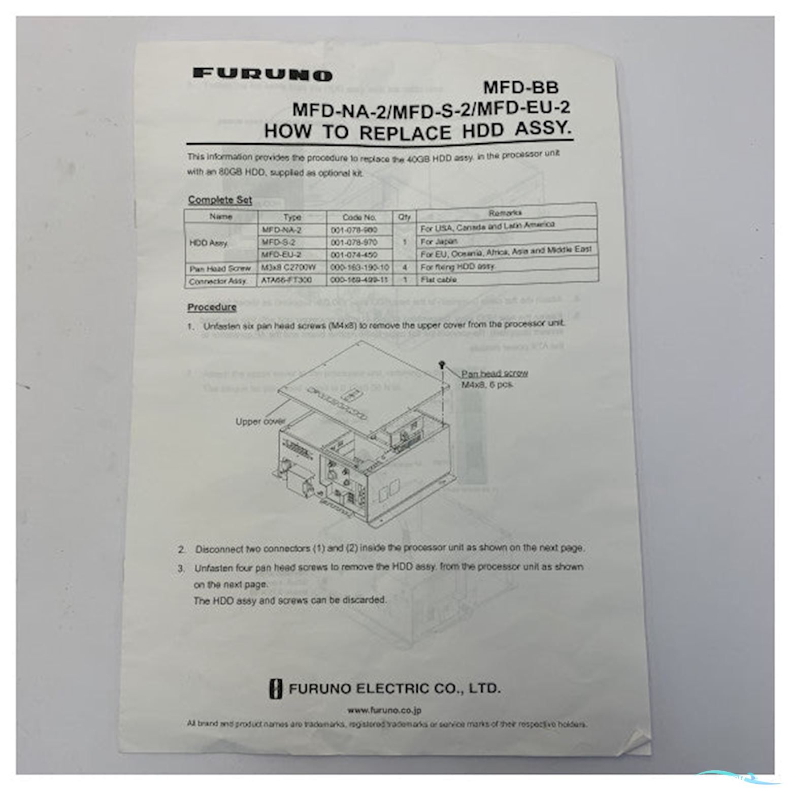 Toshiba MFD-NA-2 Hard Disk Drive Module 80 GB for Multi-Function Display