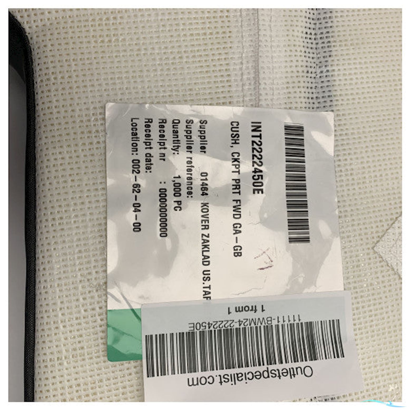 Uttern C77 Portside Cockpit Seat Cushion Antracite - 2222450E