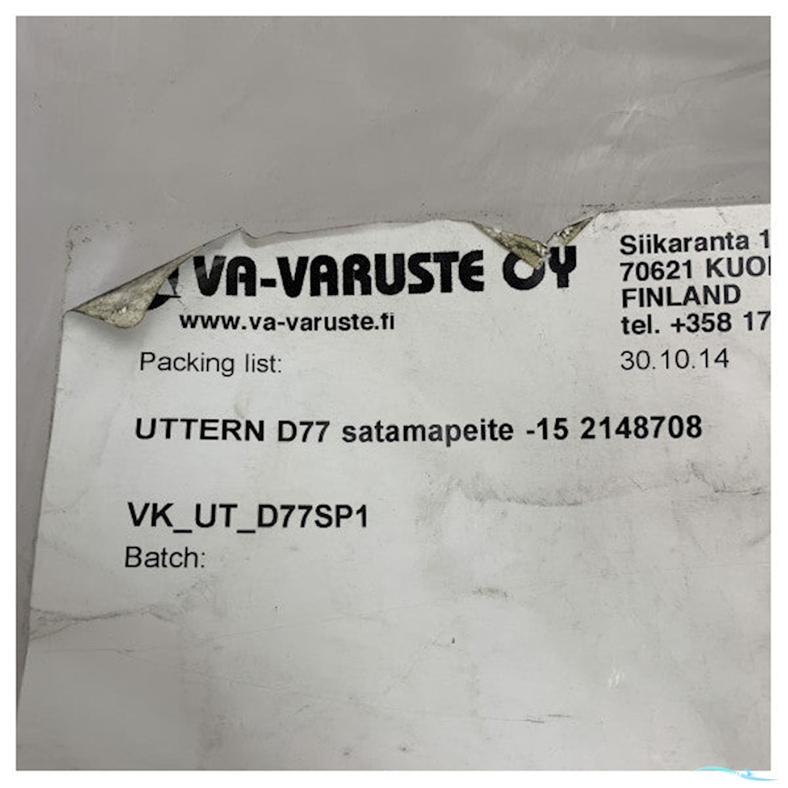 Uttern D77 Canvass Cockpit Mooring Cover Kit with support pole black - VK_UT_D77SP1