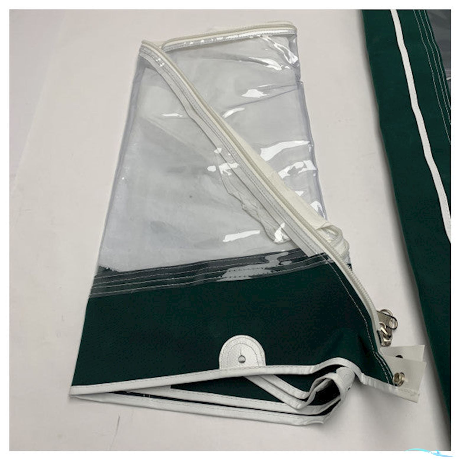 Uttern Green Canvas Boat Cover 5500DC Waterproof UV Resistant With Clear Window