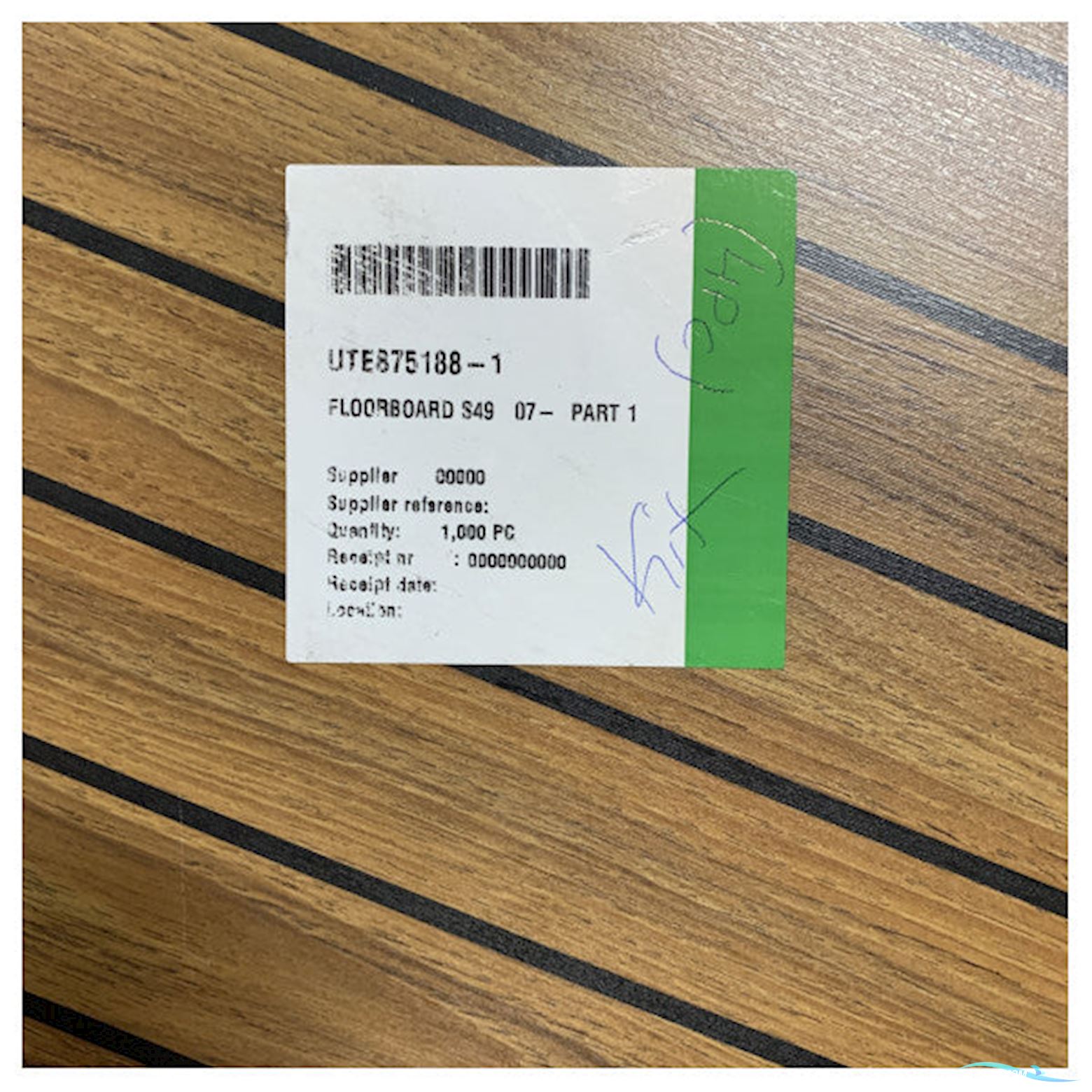 Uttern S49 Marine Teak Laminated Cockpit Floorboard - 875188