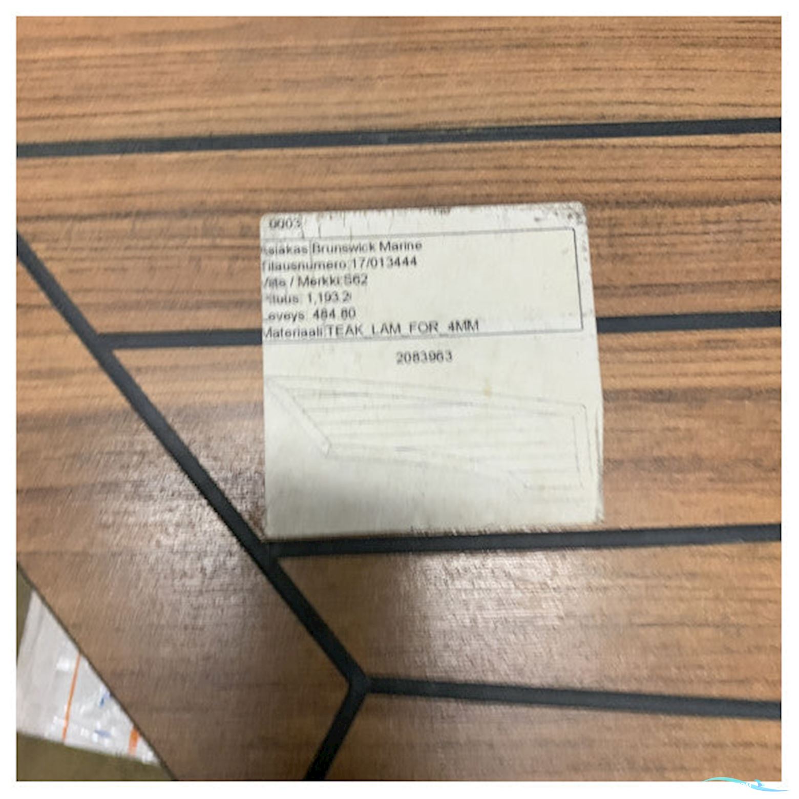 Uttern S62 Port Side Mid Laminated Teak Floor Kit 4 mm - 2083963