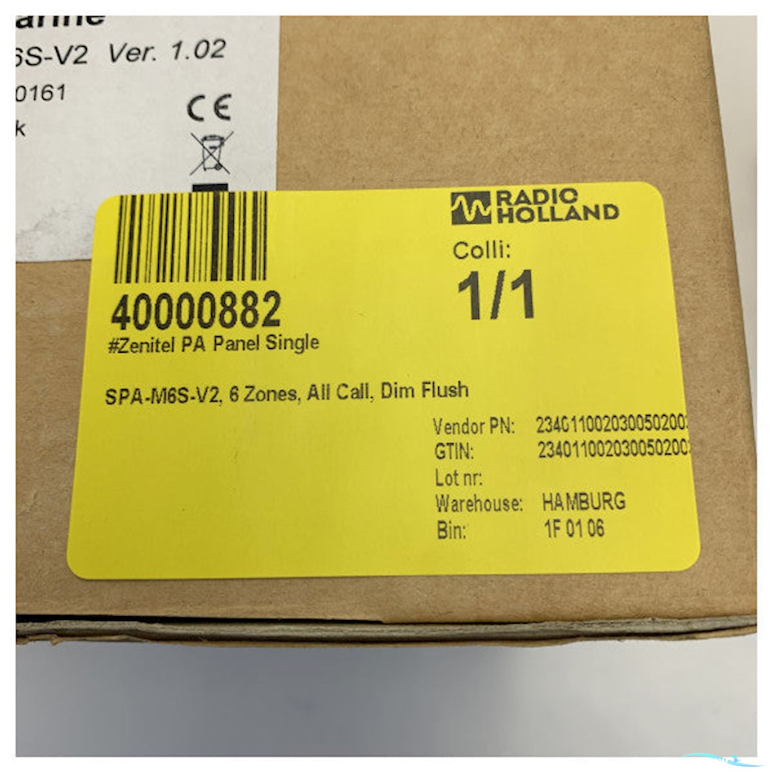 Zenitel Marine PA Control Panel for Ships - SPA-M6S-V2