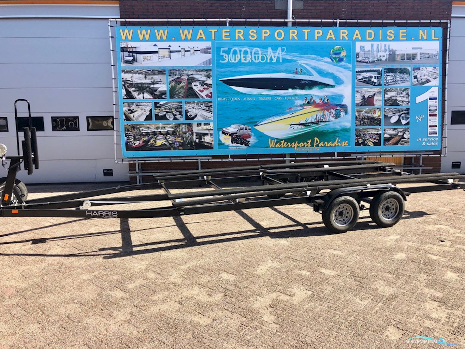 Stallingstrailer Pontoontrailer 2-asser Båttrailer 2024, Holland