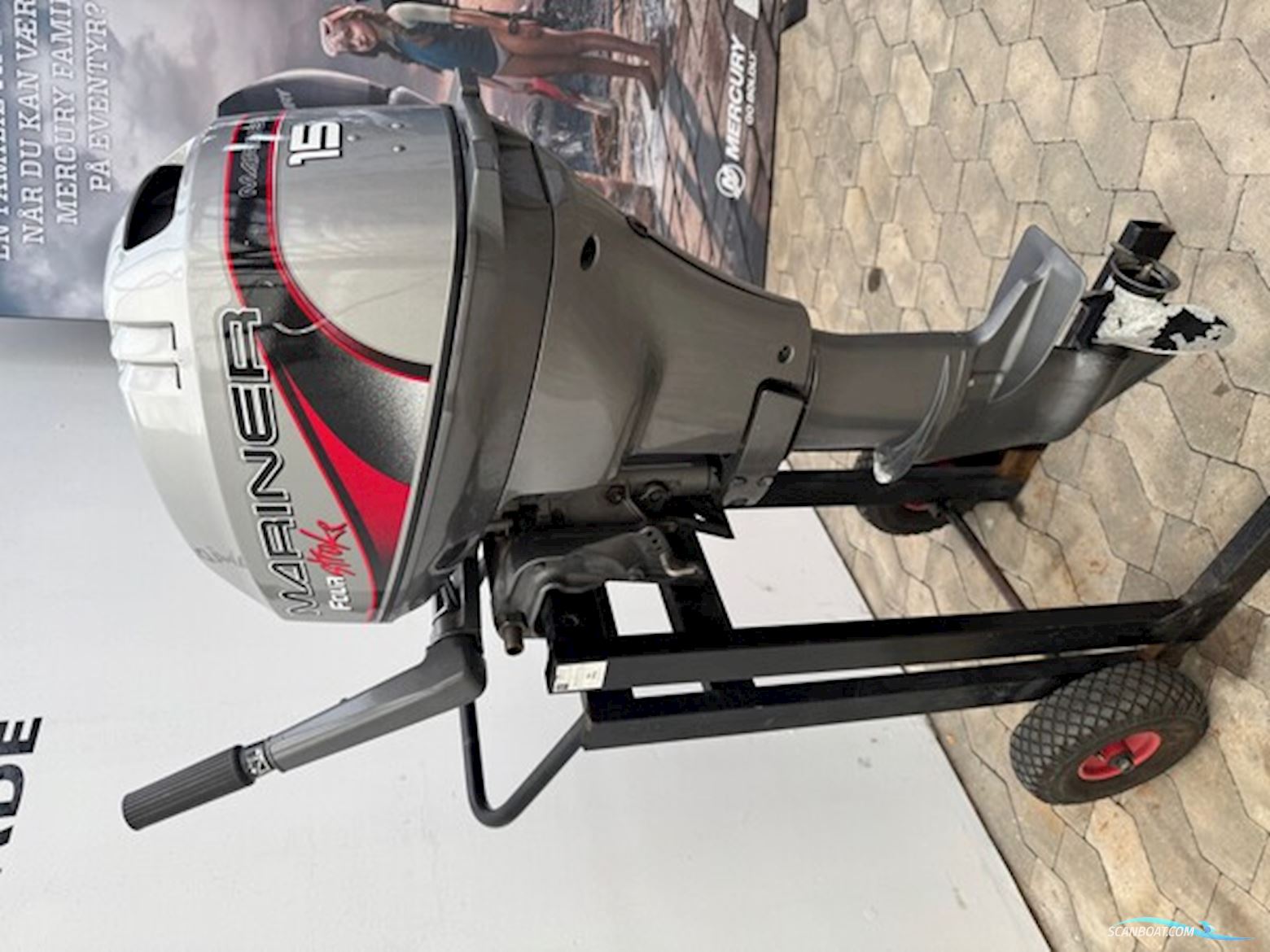 15 hk Mariner 4 Takt - Med Lang Ben - Engros Til Cvr Boatengine 2024, Denmark
