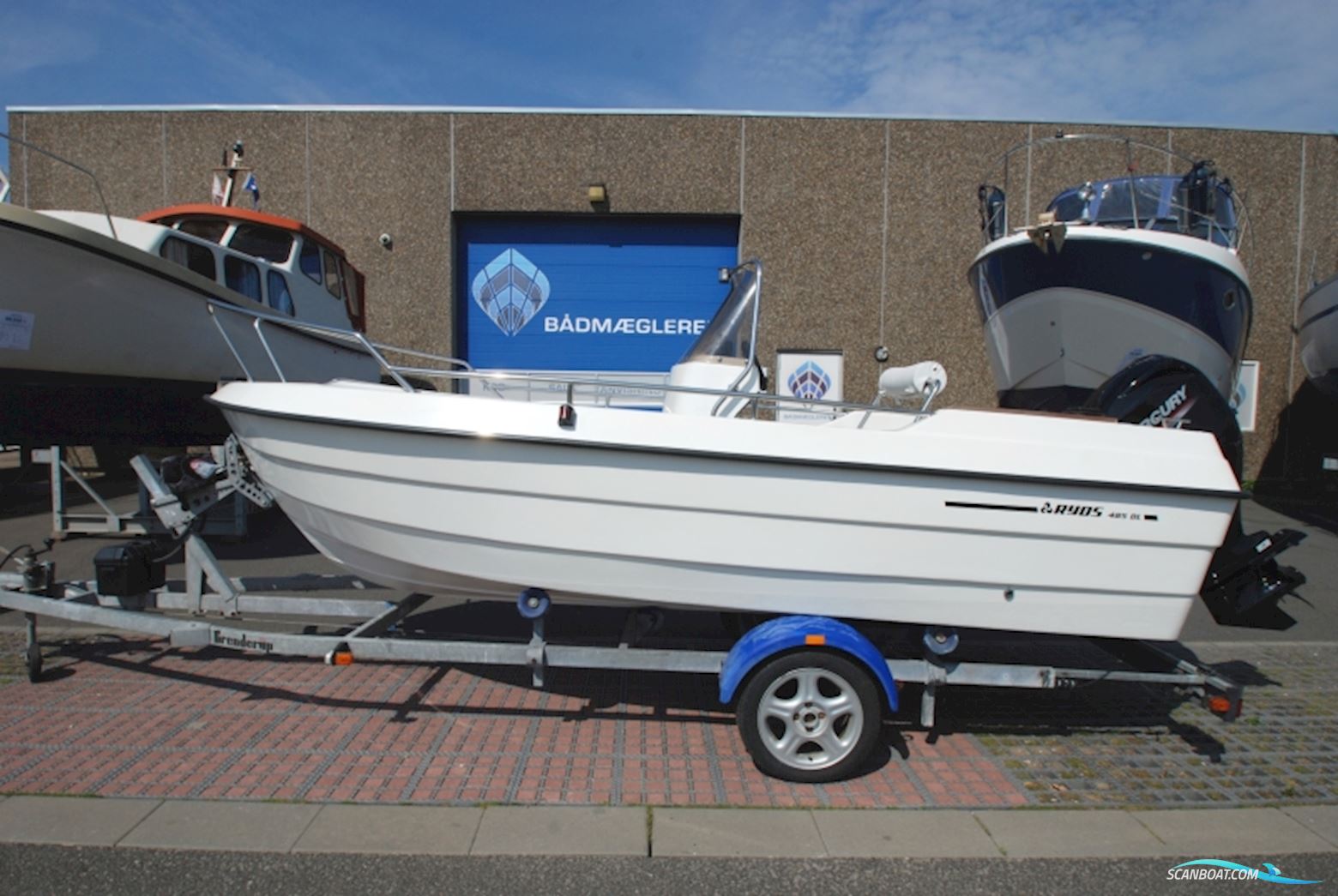Ryds 485 DL Styrepultsbåd Boatengine 1995, with Mercury engine, Denmark