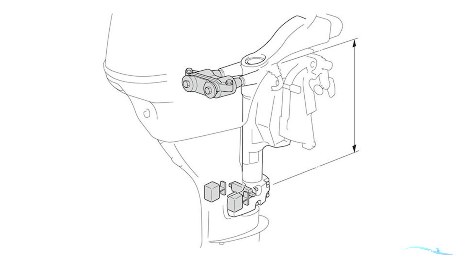 Yamaha 25 HK 4Takt Påhængsmotor.