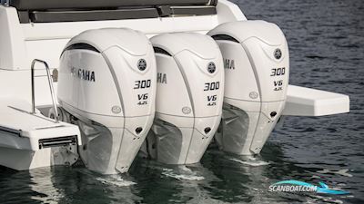 Yamaha F300XSB2 Hvid Boatengine 2025, with Yamaha F300XSB2 engine, Denmark