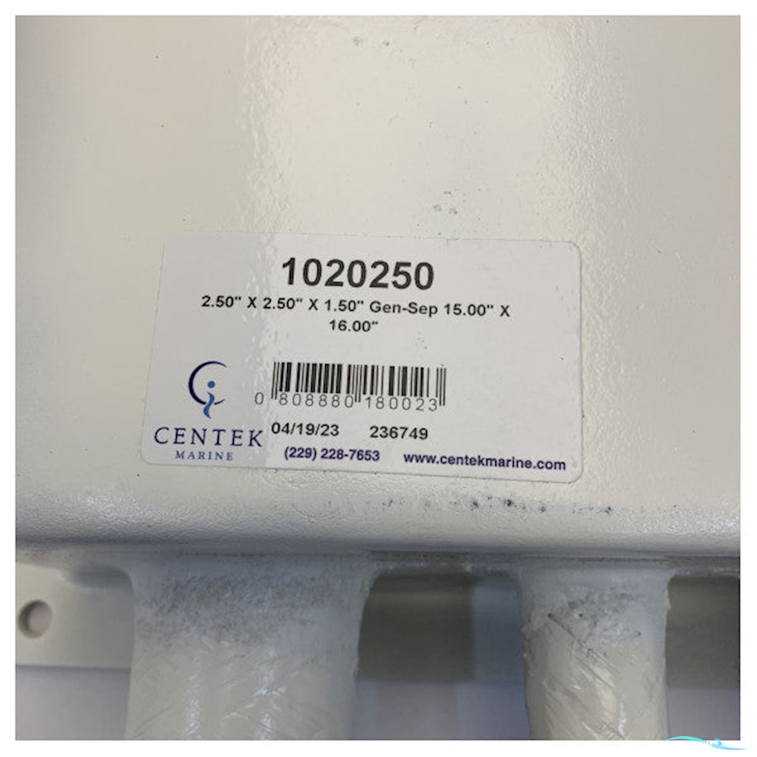 Centek 1020250 exhaust - water separator 2.5 - 1.5 inch