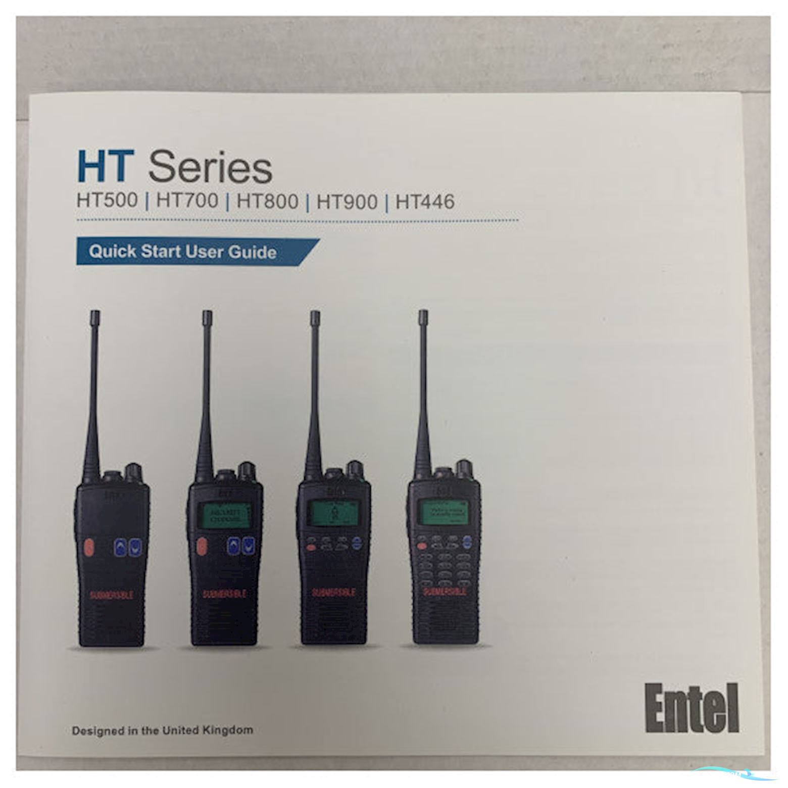 Entel HT722S Vhf High Band Marine Handheld Radio Complete Set - 136 - 174 Mhz 5W