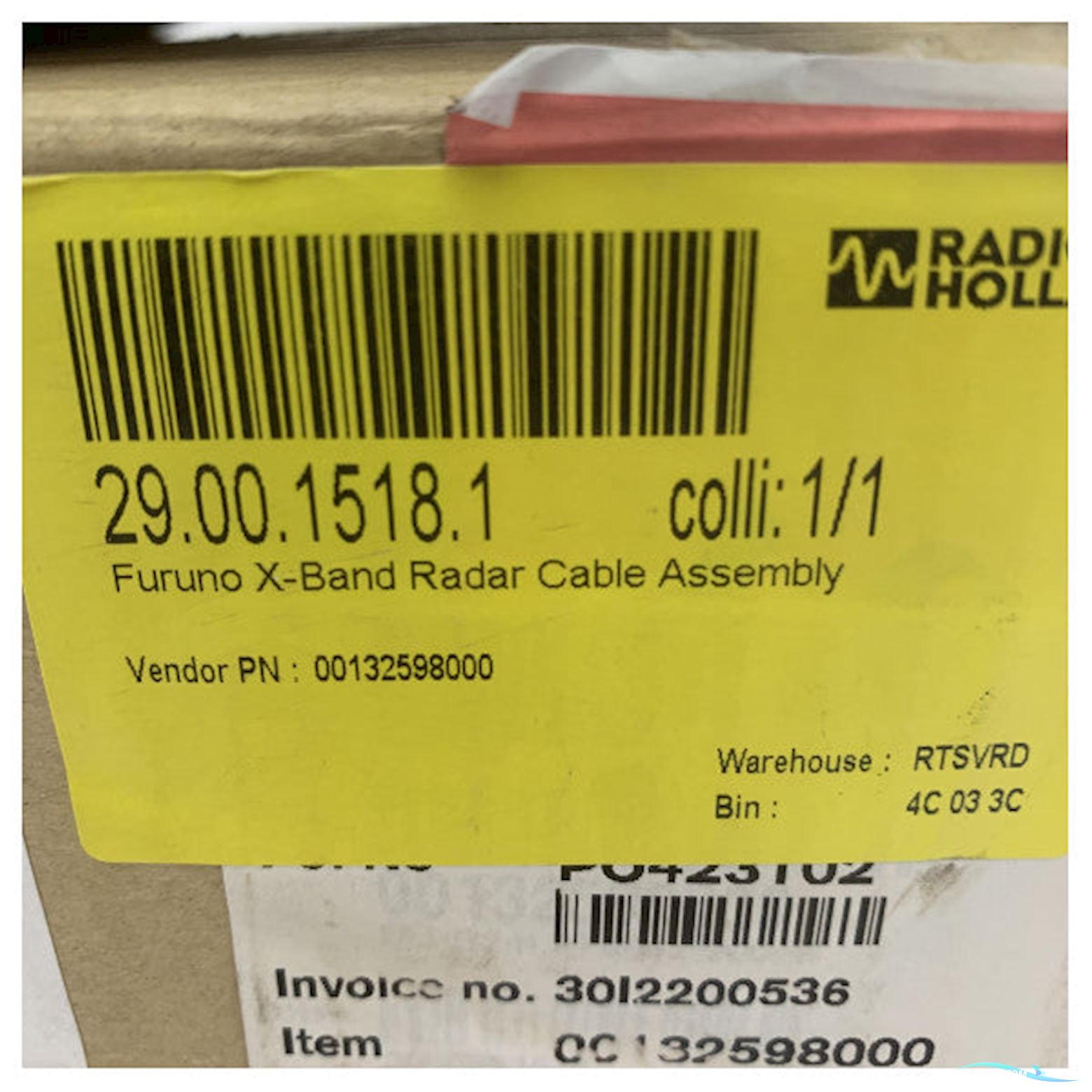 Furuno MJ-B24Lpf0012 20M FR-8065 Radar Cable - 00132598000