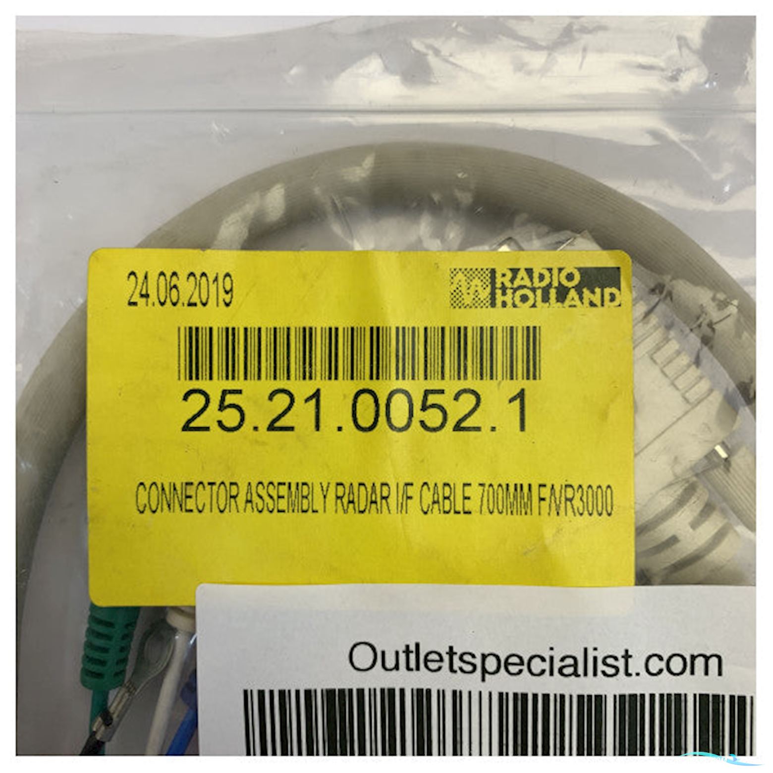 Furuno VR-3000 Vdr Radar I/F Cable Assembly 700mm 24S0251-1, Bncx5 to D-Sub15