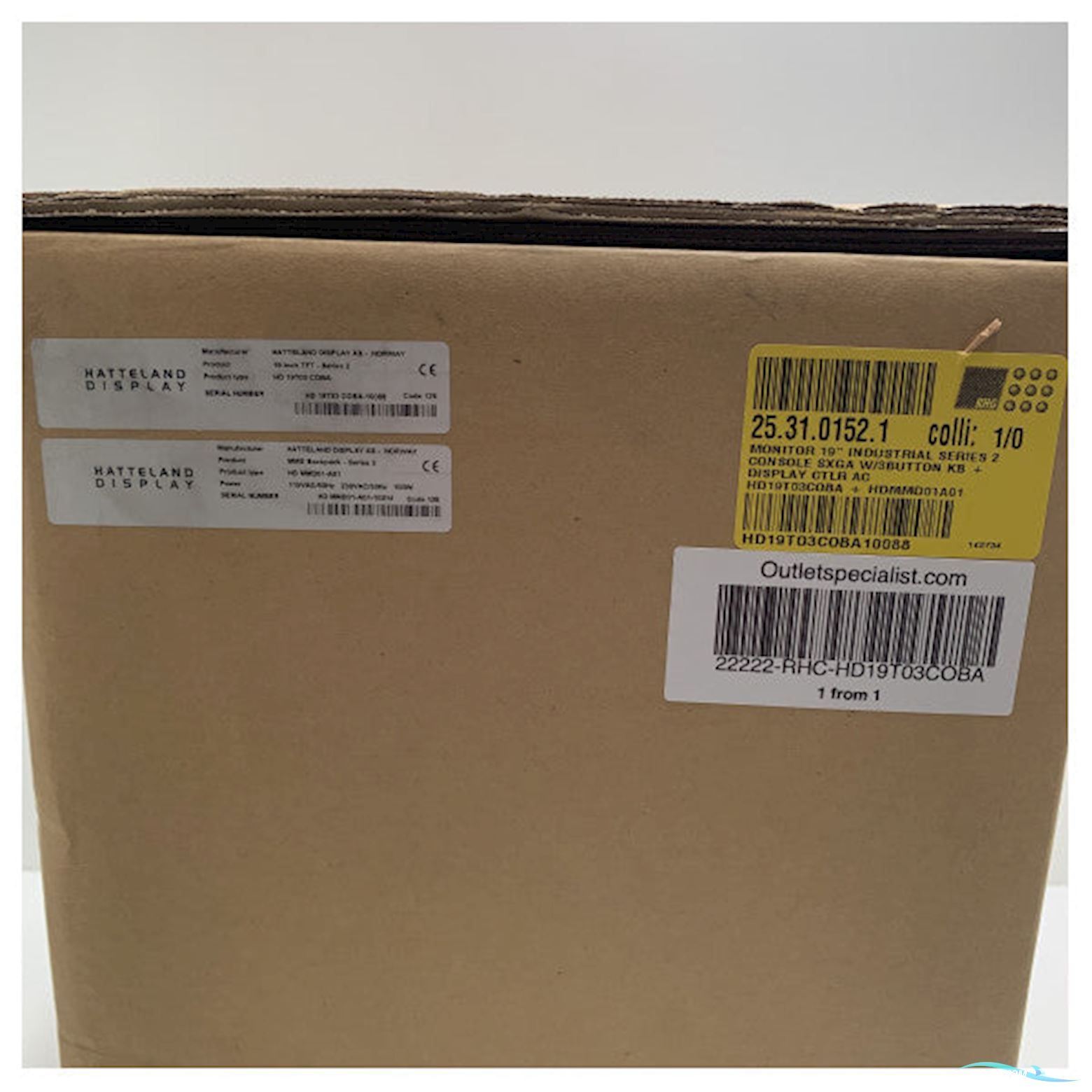 Hatteland HD 19T03C OBA 19 inch industrial touchscreen display - HD19T03COBA + HDMMD0