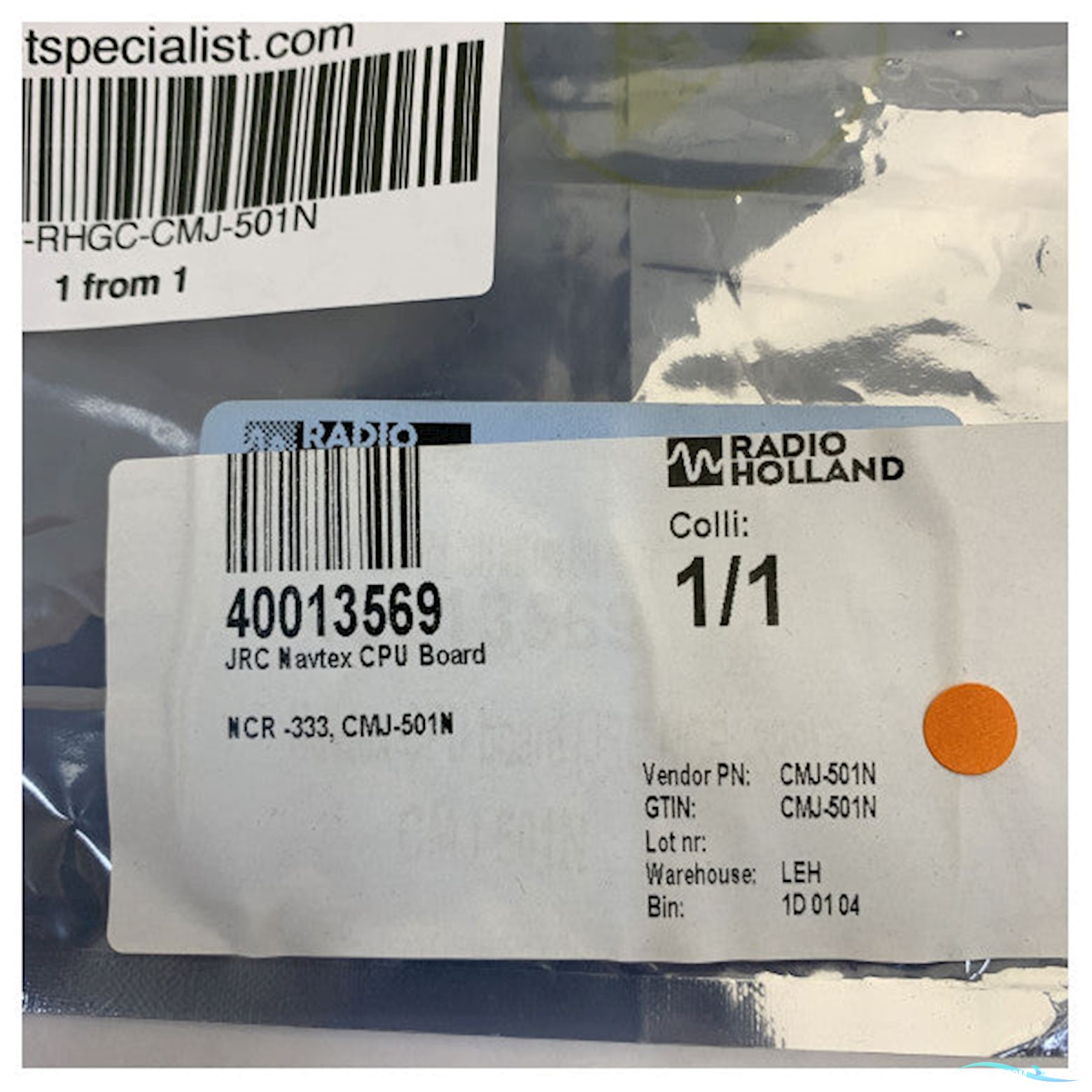 Jrc Navtex Ncr333 Cpu Board Cmu-501N