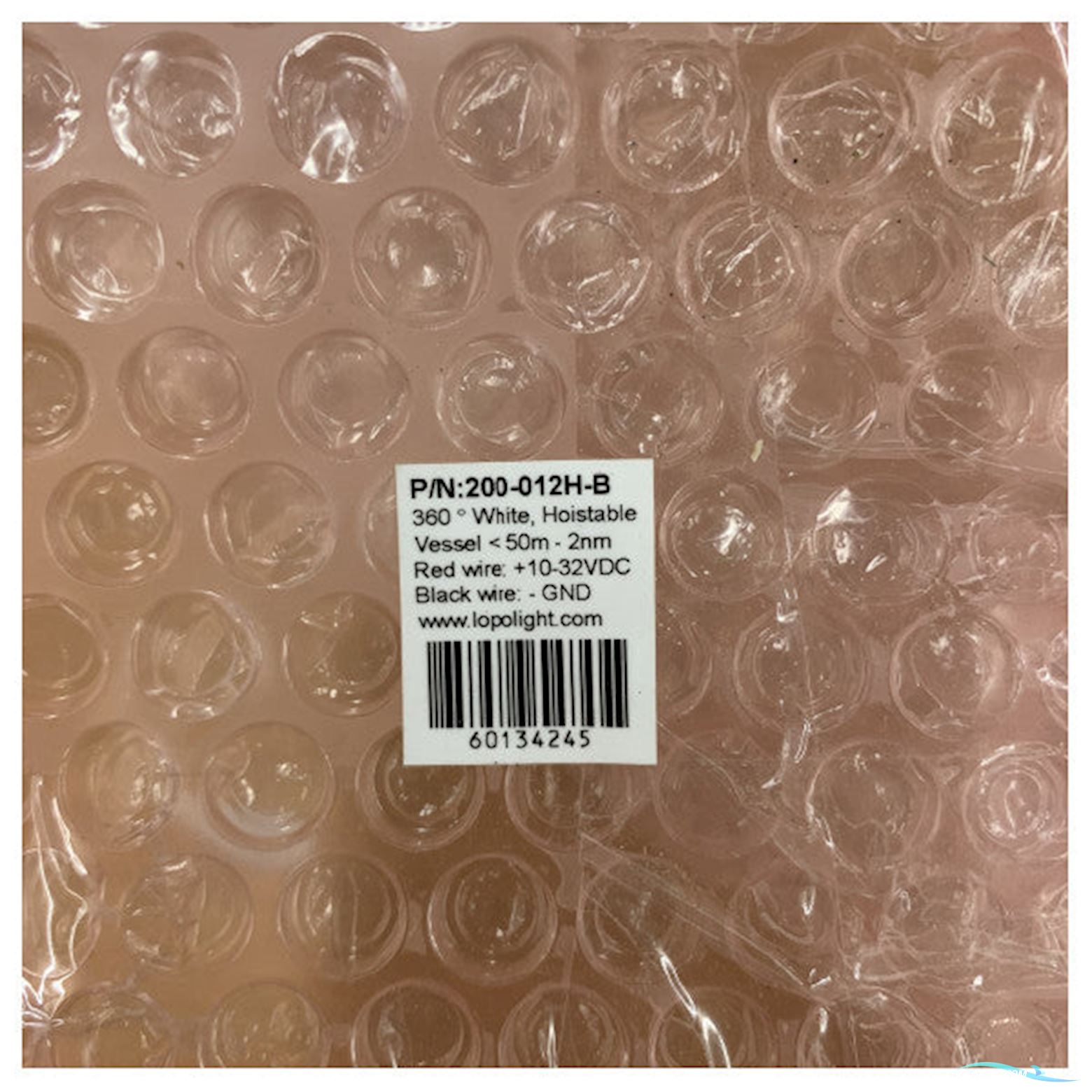 Lopolight 2nm white 360 degree hoist anchor light black - 200-012H-B