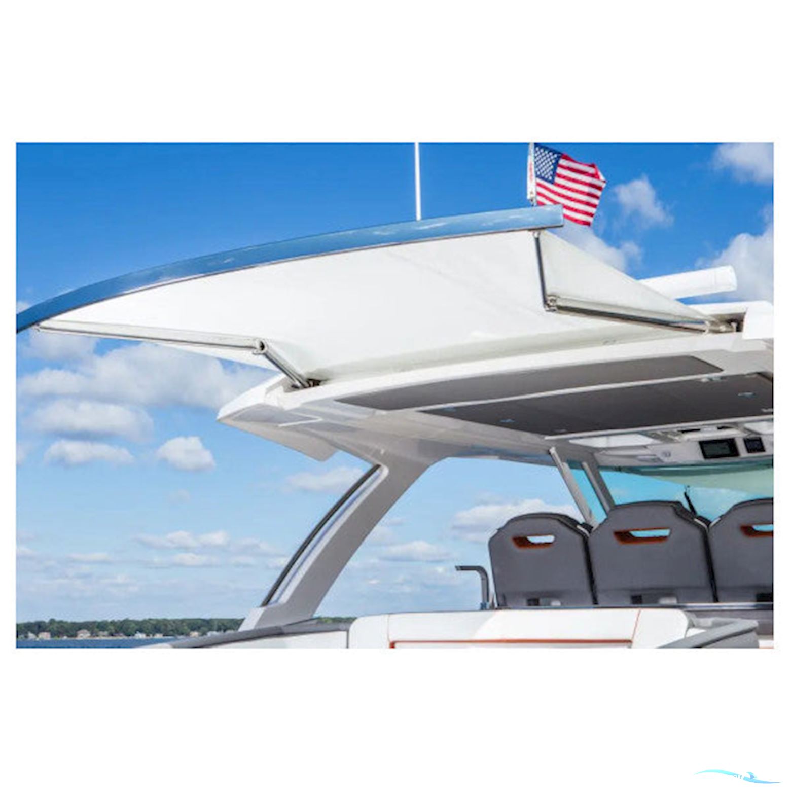 Makefast stainless steel retractable bimini B268 cm black - AN-00958 Boatequipment 2026, The Netherlands