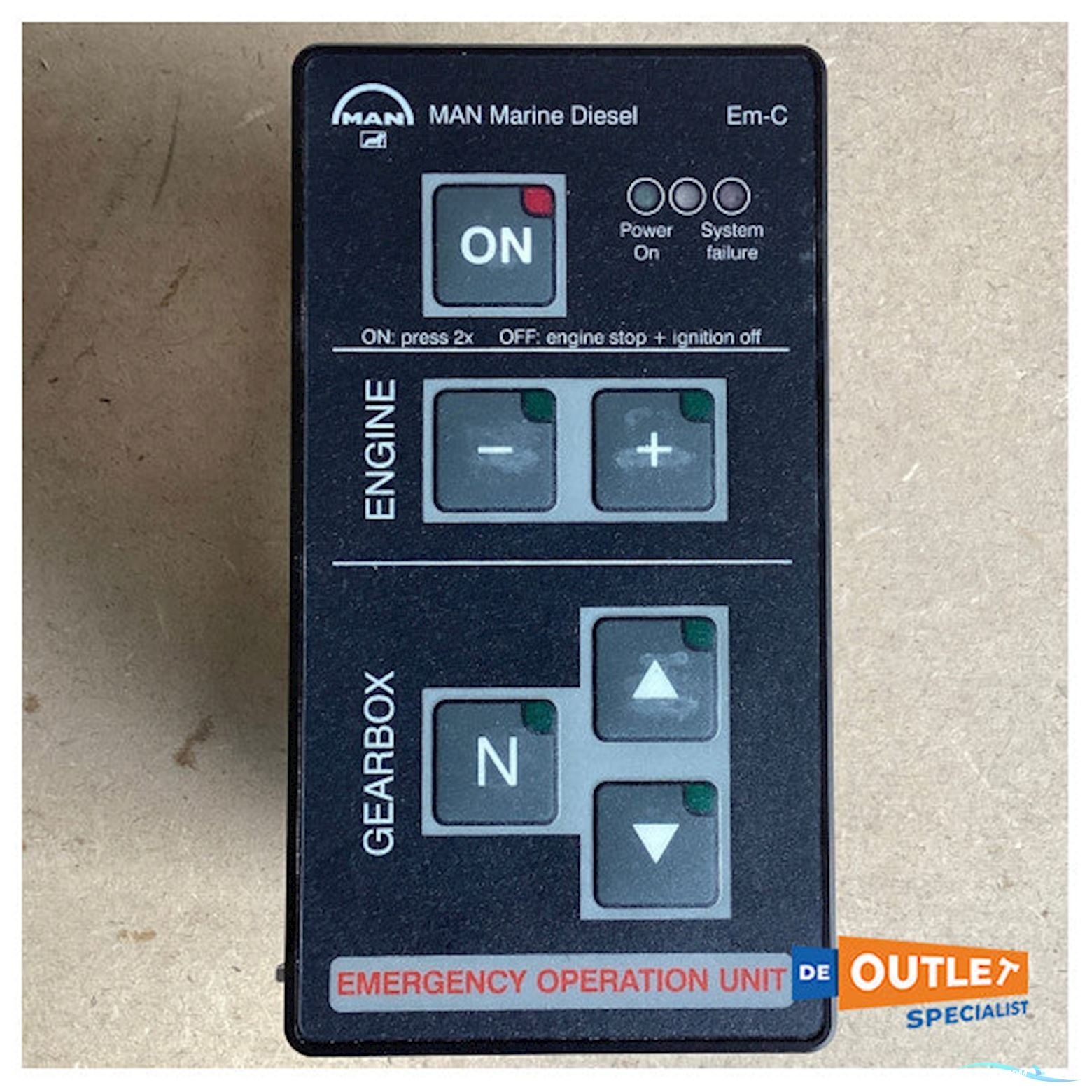 Man Emergency Engine Control Panel - 51.27720-7035 Boatequipment 2025, The Netherlands