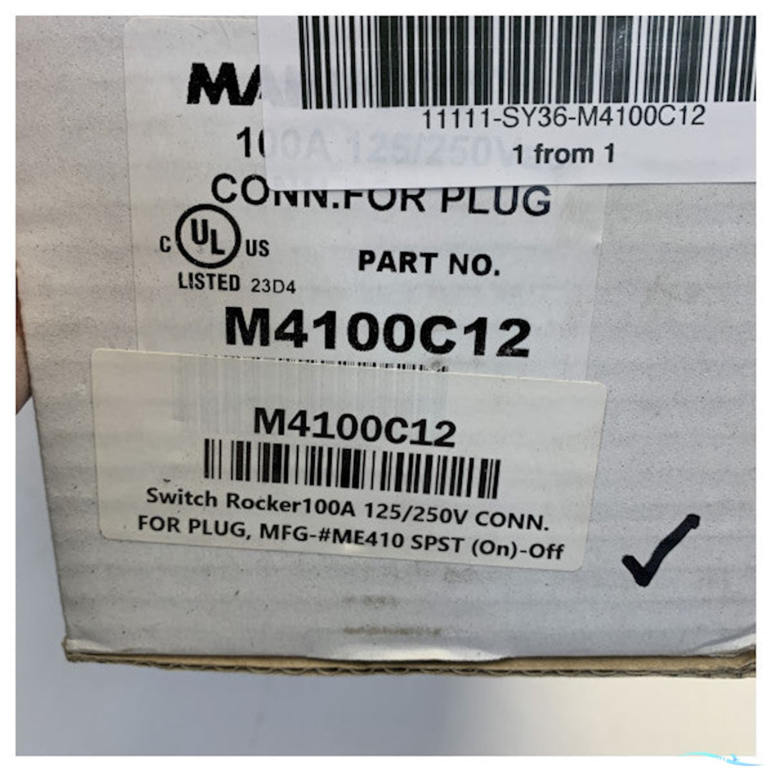 Marinco Shore Power Connector Plug 100A 120/250V - M4100C12