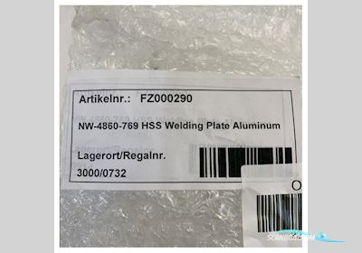 Onbekend Netwave NW-4860-769 Aluminium Welding Plate for VDR Systems Boatequipment 2026, The Netherlands