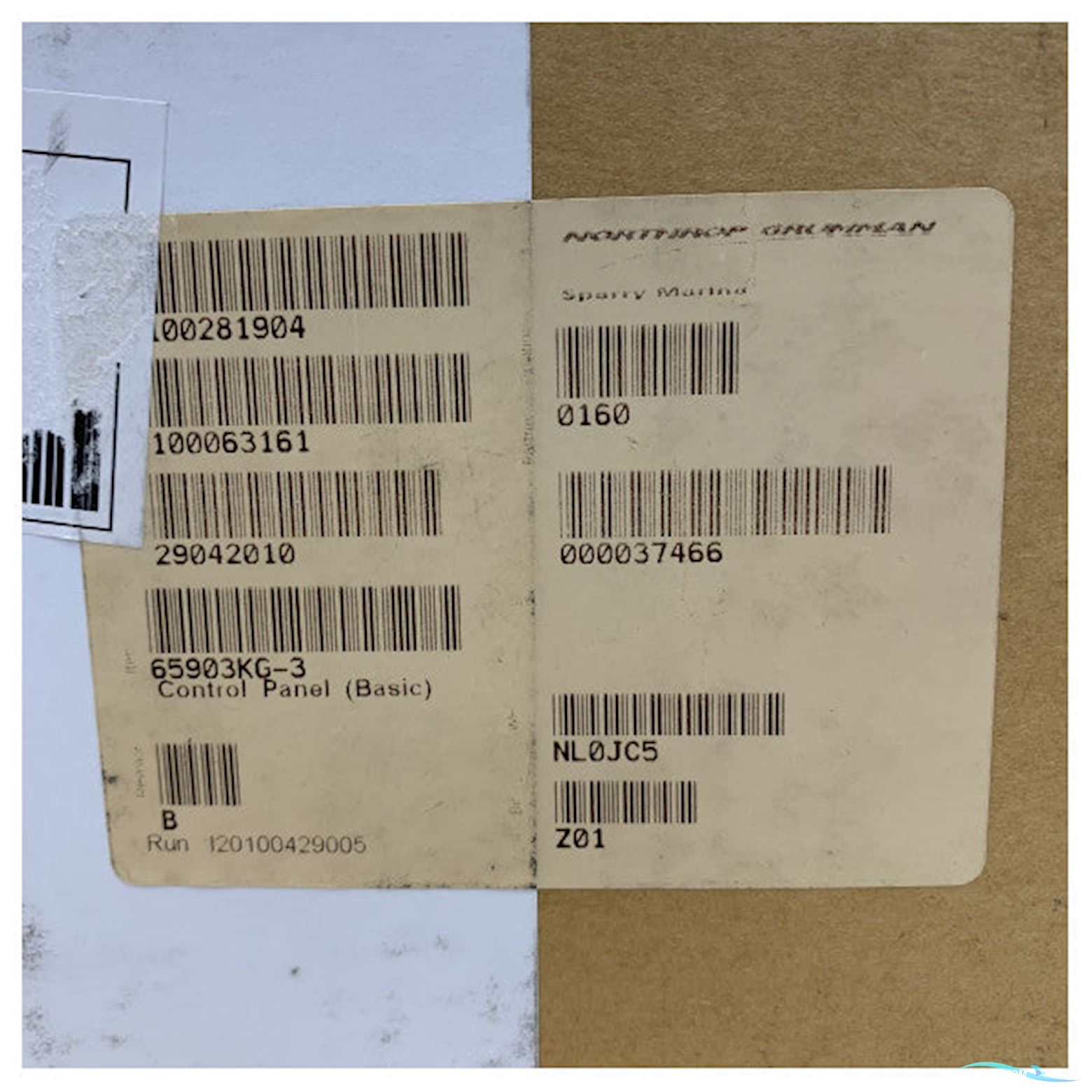 Onbekend Northrop Sperry Radar Control Panel for X-Band and S-Band Systems - 65903KG-3