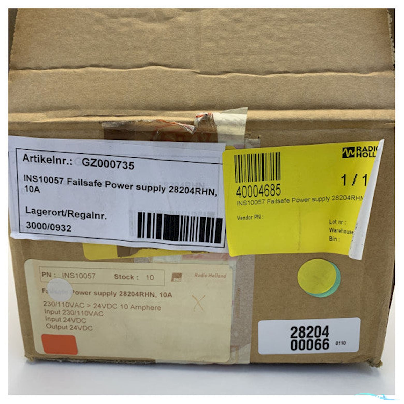 Onbekend Reliable 24V Failsafe Marine Power Supply 10A - 28204Rhn