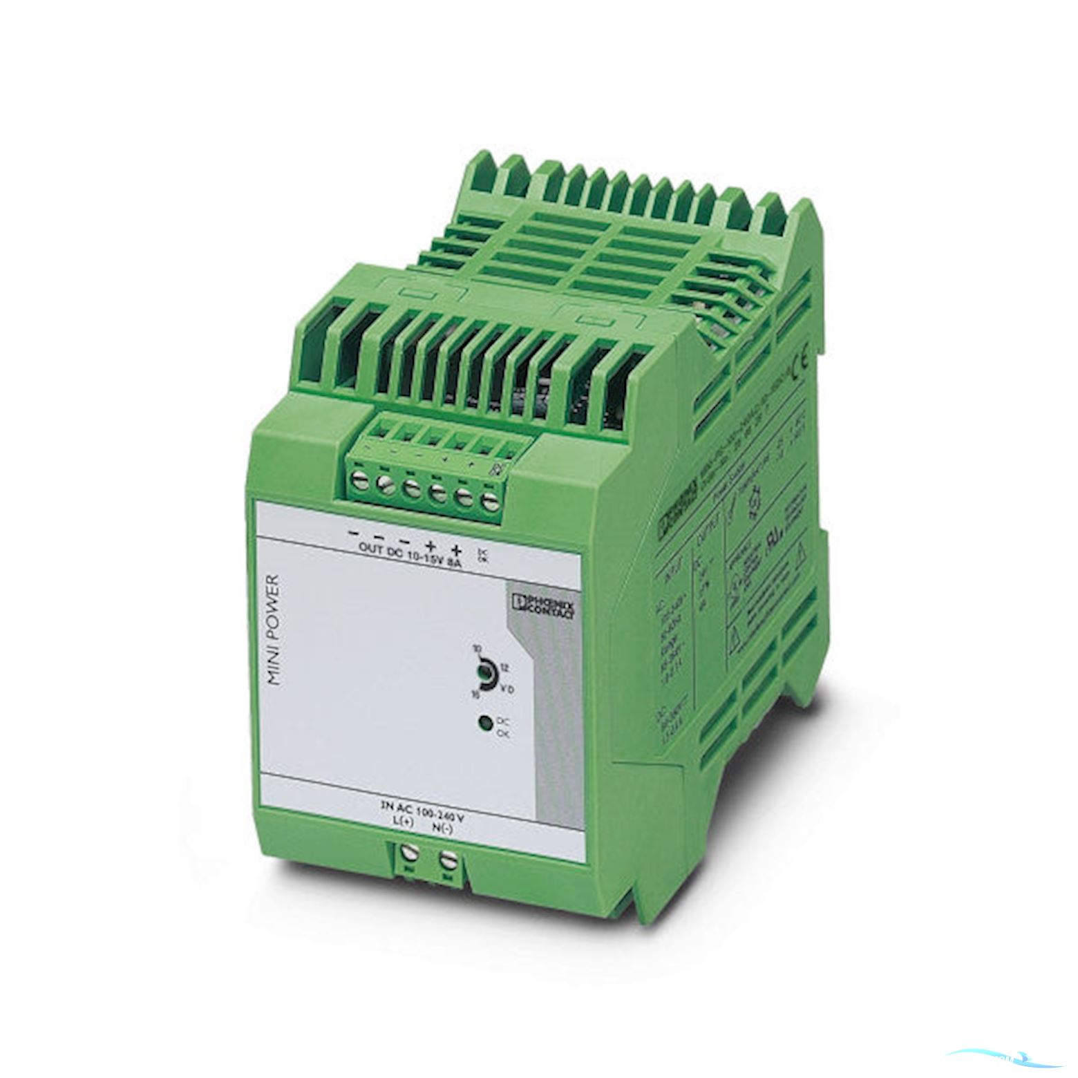 Phoenix Contact Marine Power Supply Unit 10-15V DC, 8A With Robust Din-Rail Mounting For Industrial & Maritime Applications Boatequipment 2025, The Netherlands