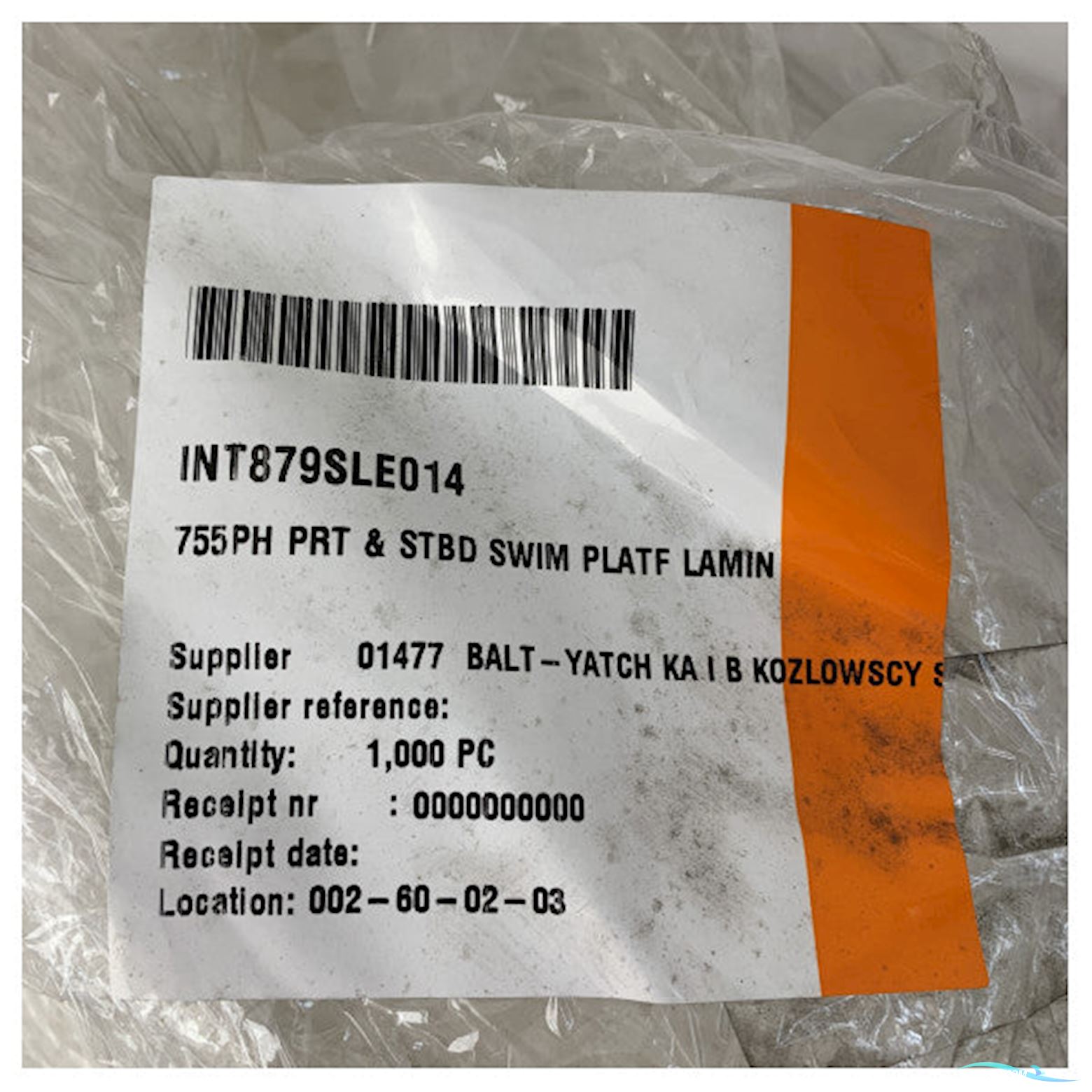 Quicksilver 755 Pilot House Aft Swim Platform Grp Form Original - 879Sle014