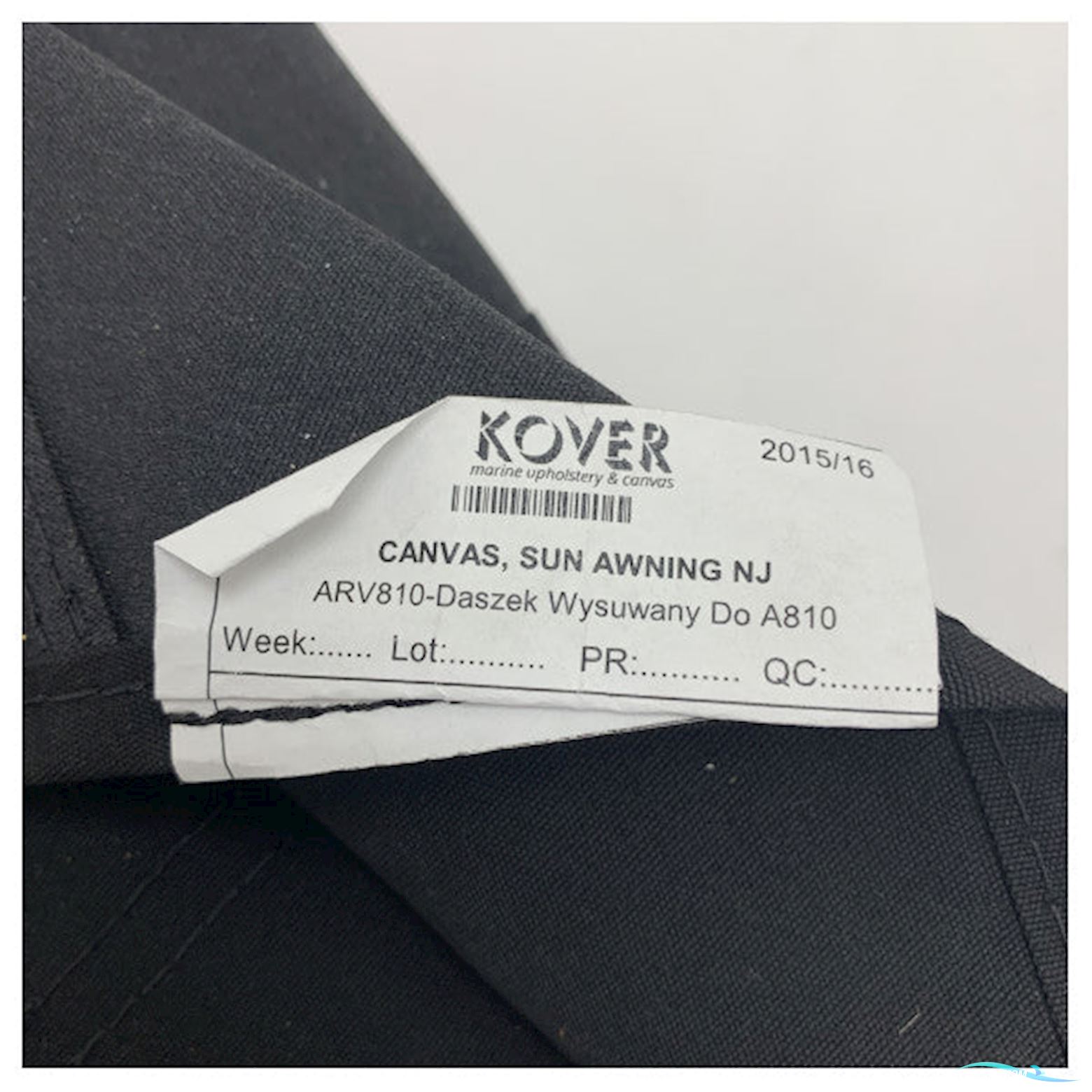 Quicksilver Arvor 810 Black Canvas Sun Awning - 2168056