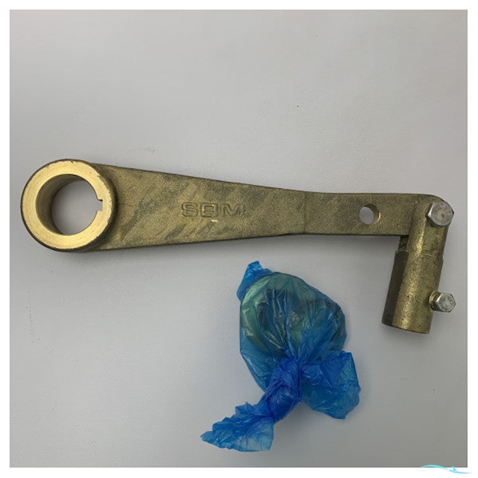 Riva SP430 50 mm Brass Stern Mount Rudder Port With Tiller Arm