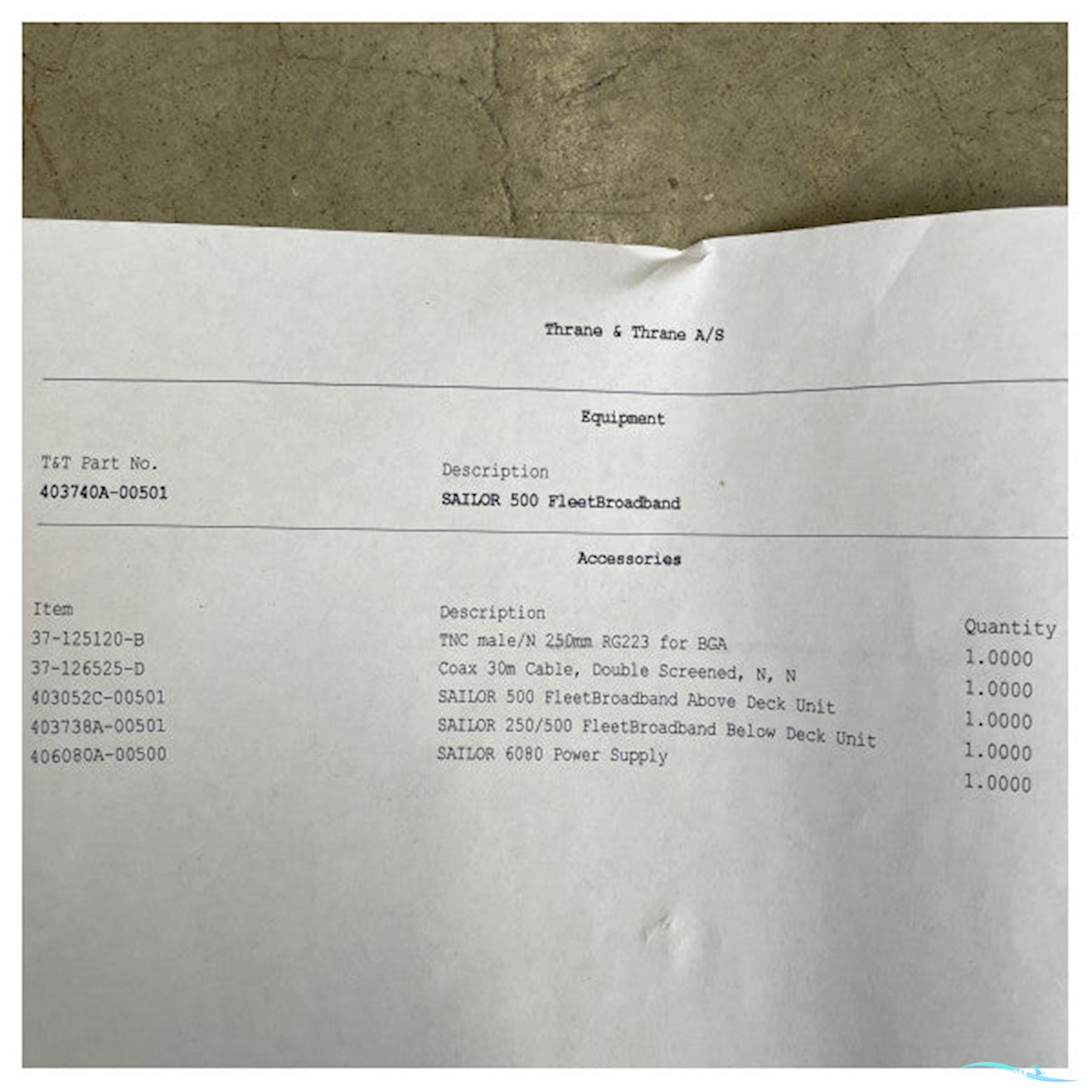 Sailor 500 FleetBroadband above deck unit - 403740A-00501