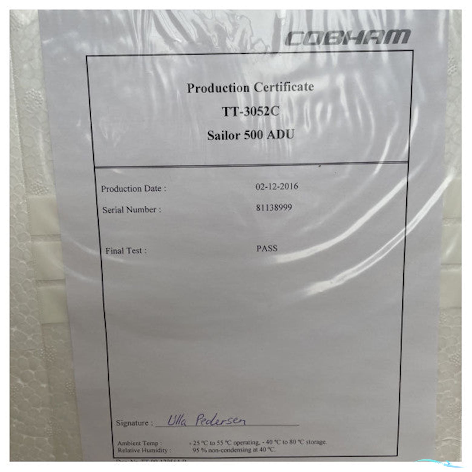 Sailor 500 FleetBroadband above deck unit - 403740A-00501