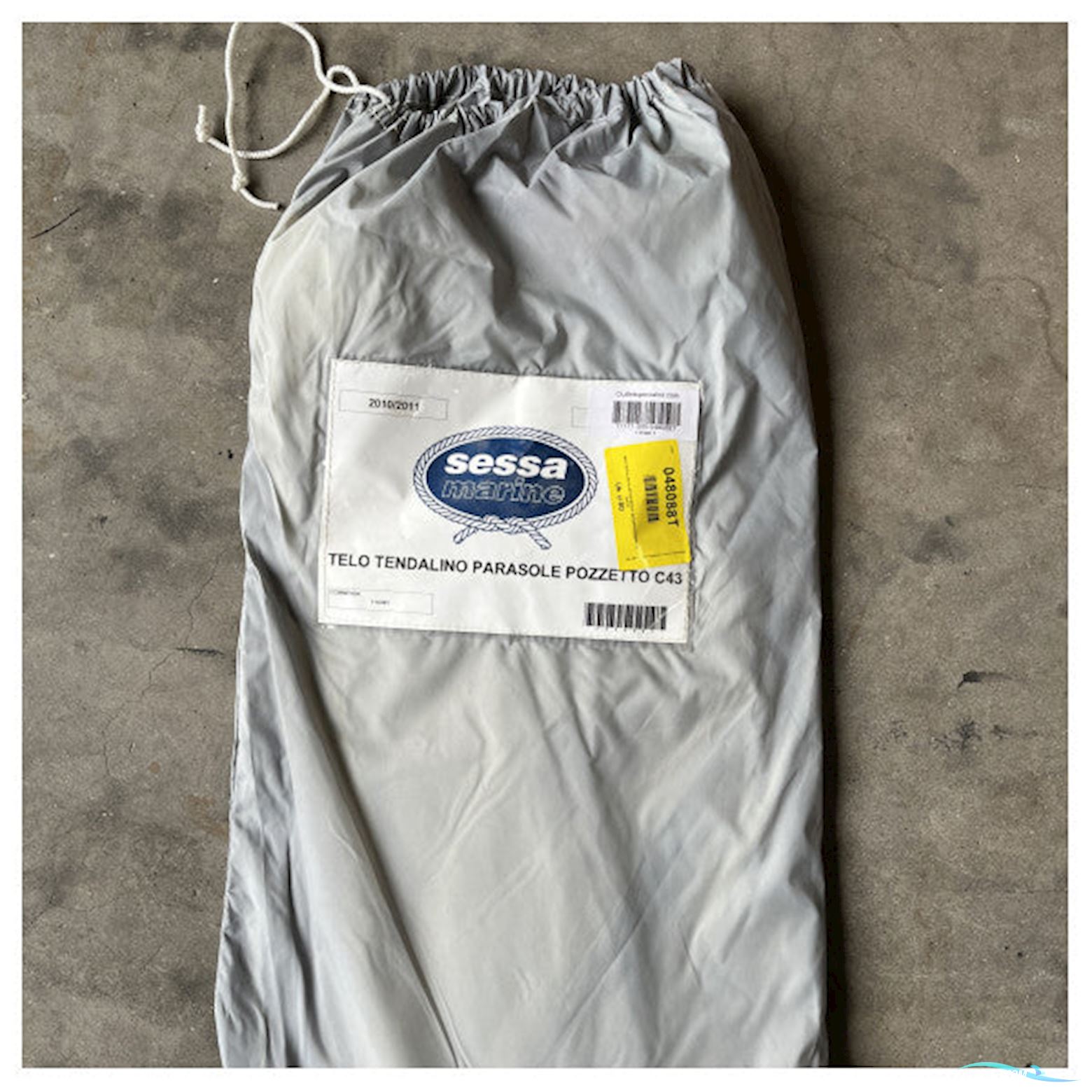 Sessa Marine C43 Sun Aft Cover - Durable Waterproof Boat Cover With Zipper, Beige