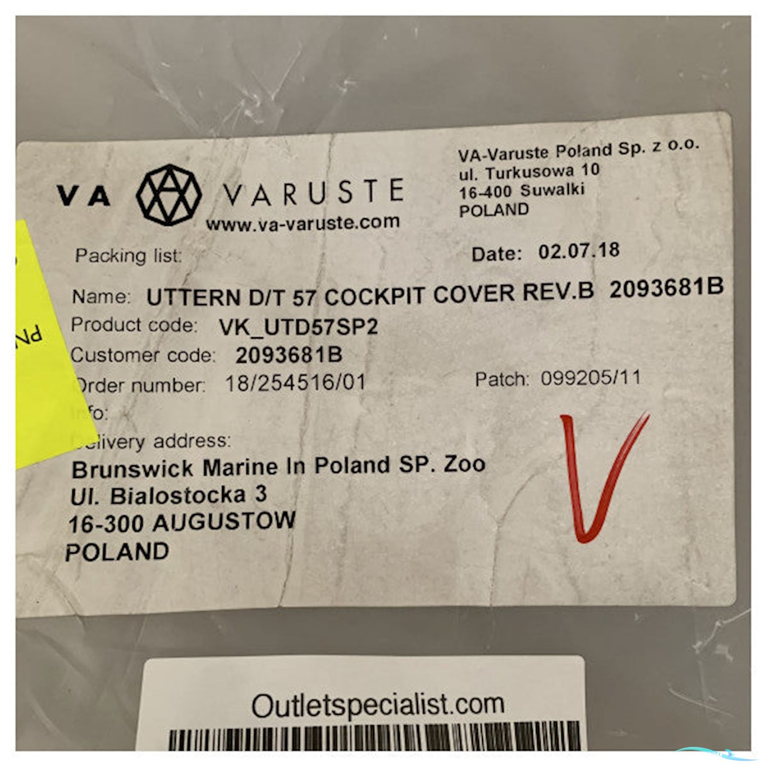 Uttern D/T 57 - VK_UTD57SP2 Boatequipment 2025, The Netherlands